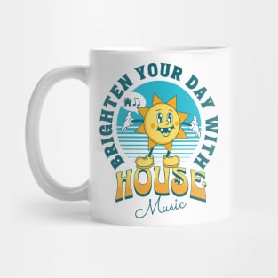 HOUSE MUSIC  - Brighten Your Day (blue/orange) Mug